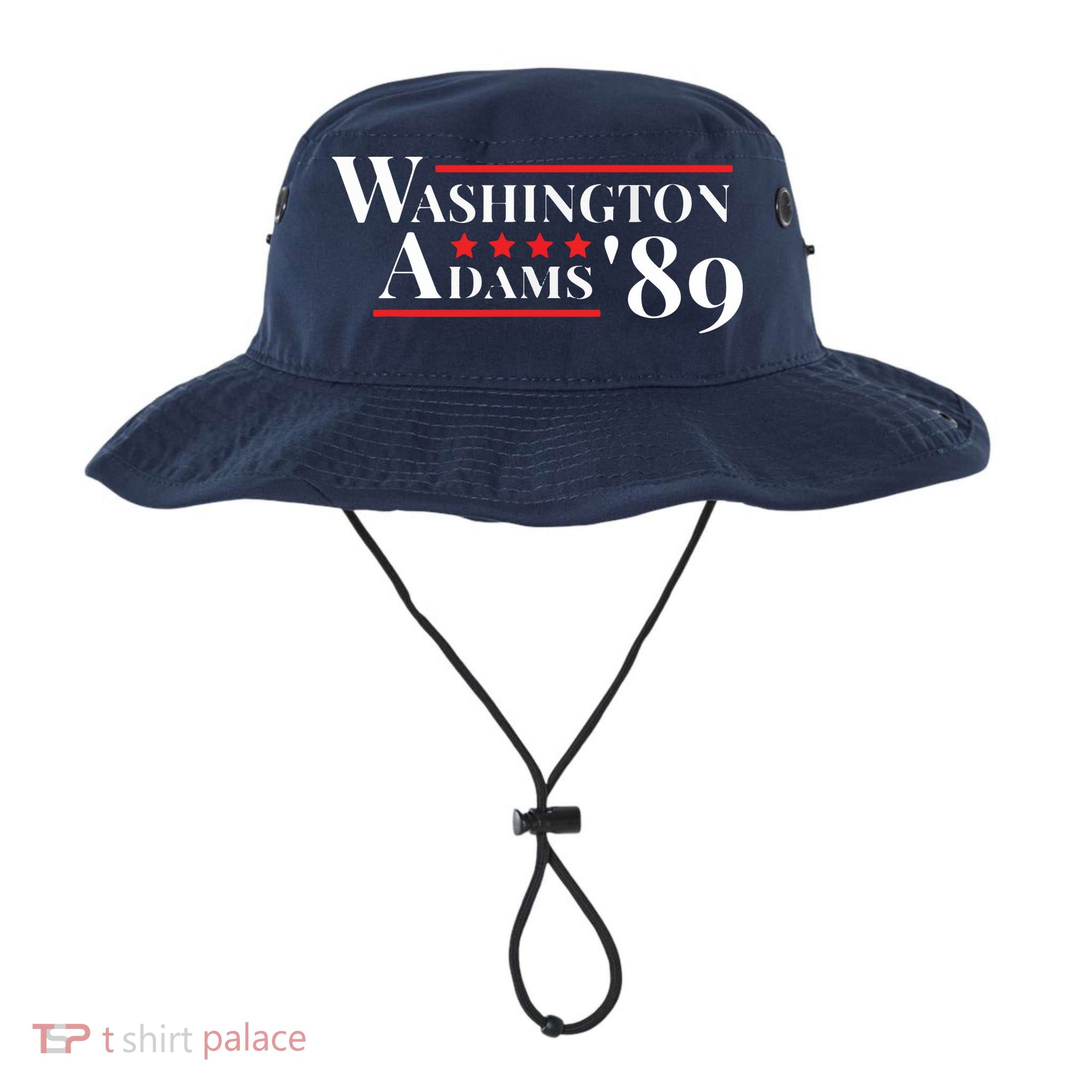 Washington Adams 1789 American Presidents Day US History Bucket Hat