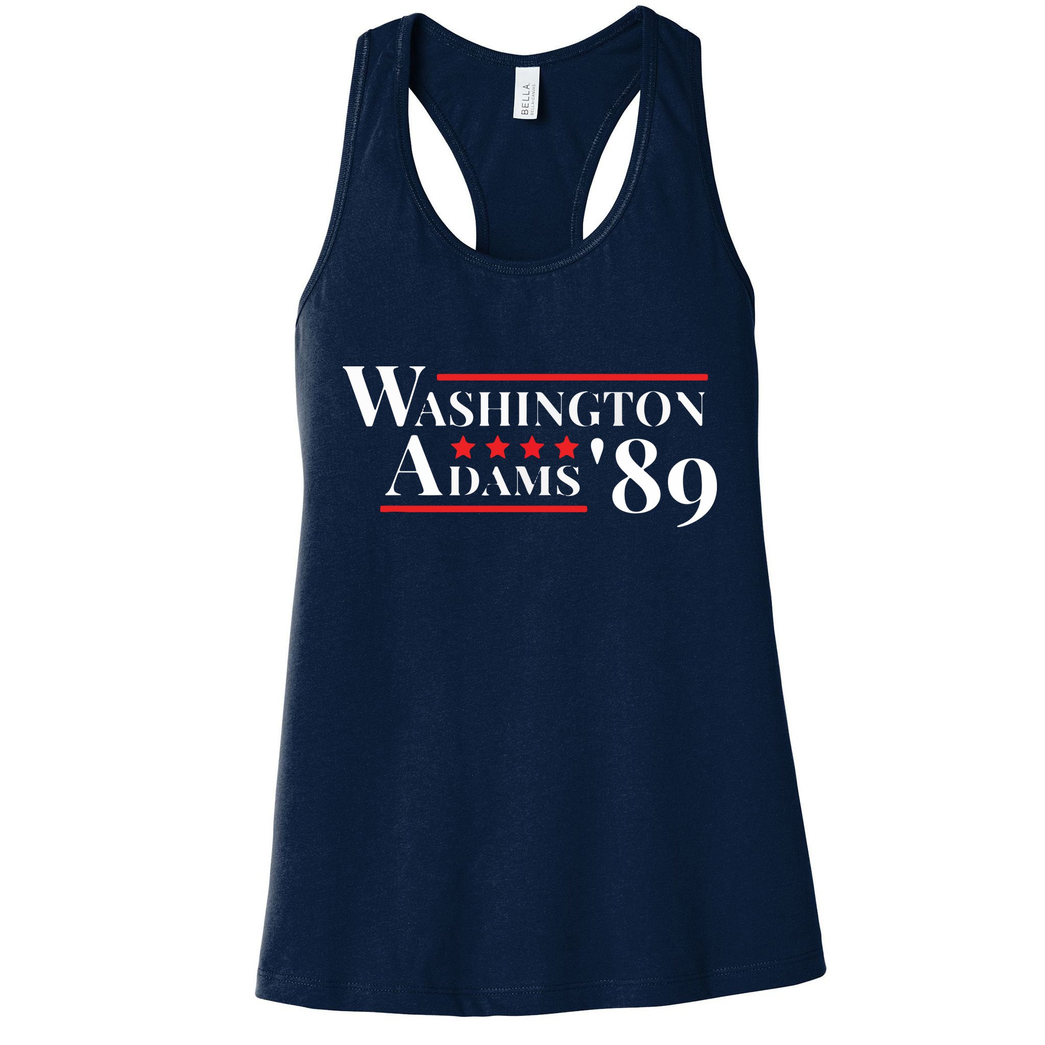 Washington Adams 1789 American Presidents Day US History Womens Tank Top