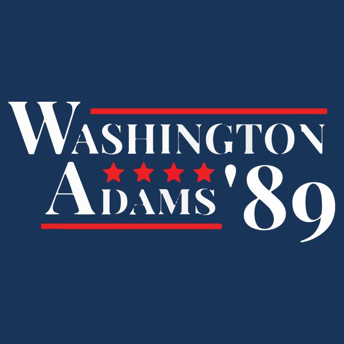 Washington Adams 1789 American Presidents Day US History Toddler T-Shirt