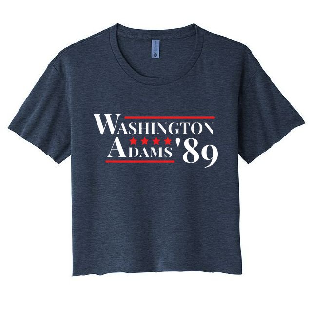 Washington Adams 1789 American Presidents Day US History Crop Top