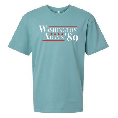 Washington Adams 1789 American Presidents Day US History Sueded Cloud Jersey T-Shirt