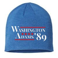 Washington Adams 1789 American Presidents Day Us History Sustainable Beanie