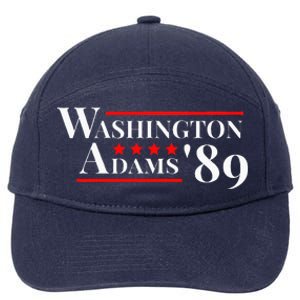 Washington Adams 1789 American Presidents Day Us History 7-Panel Snapback Hat