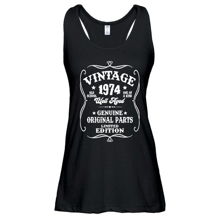 Well Aged 1974 50th Birthday Ladies Essential Flowy Tank