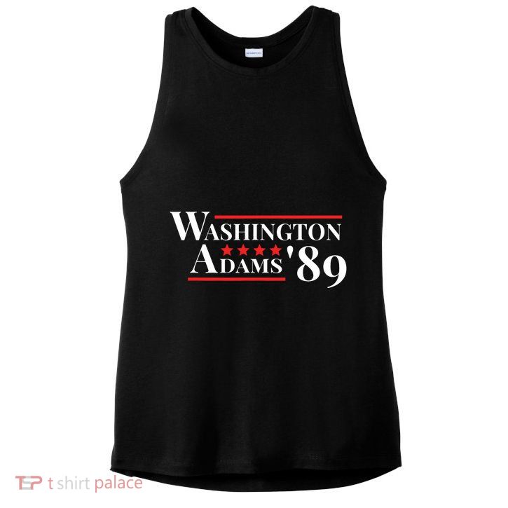 Washington Adams 1789 American Presidents Day Us History Ladies PosiCharge Tri-Blend Wicking Tank