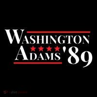 Washington Adams 1789 American Presidents Day Us History Tall T-Shirt