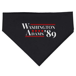 Washington Adams 1789 American Presidents Day Us History USA-Made Doggie Bandana