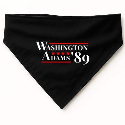 Washington Adams 1789 American Presidents Day Us History USA-Made Doggie Bandana