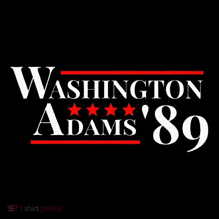 Washington Adams 1789 American Presidents Day Us History Tall T-Shirt