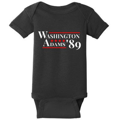 Washington Adams 1789 American Presidents Day Us History Baby Bodysuit