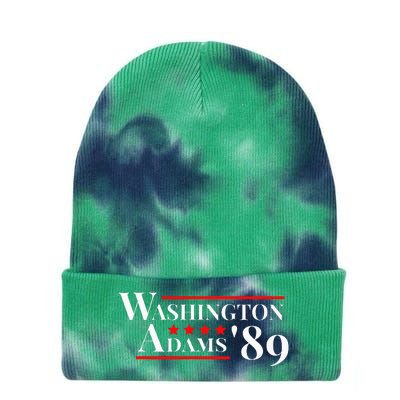 Washington Adams 1789 American Presidents Day Us History Tie Dye 12in Knit Beanie