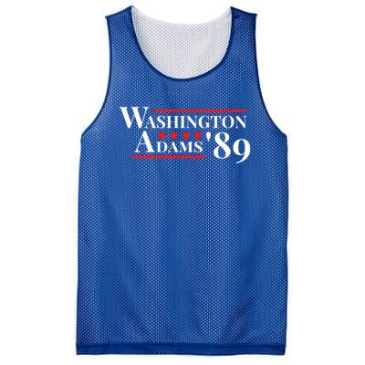 Washington Adams 1789 American Presidents Day Us History Funny Gift Mesh Reversible Basketball Jersey Tank