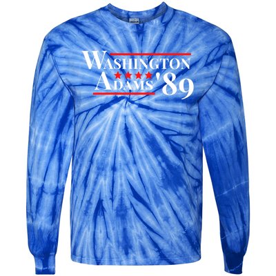 Washington Adams 1789 American Presidents Day Us History Funny Gift Tie-Dye Long Sleeve Shirt