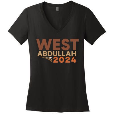 West Abdullah 2024 Women's V-Neck T-Shirt