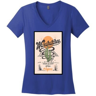 Waxahatchee August 24 2024 Women's V-Neck T-Shirt