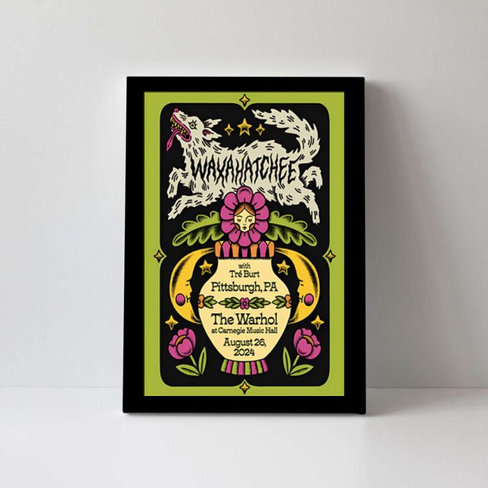 Waxahatchee August 26 2024 Carnegie Music Hall Pittsburgh Pa Poster Canvas