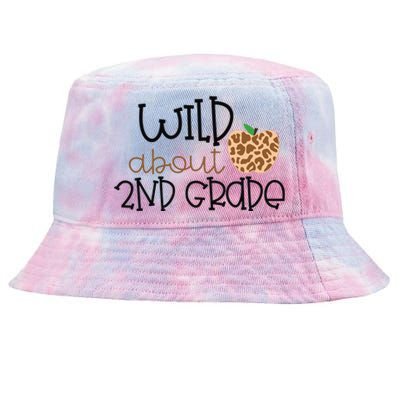 Wild About 2nd Grade Leopard School Grade Teacher Gift Tie-Dyed Bucket Hat