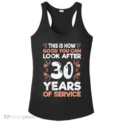 Work anniversary 30 years Company anniversary 30 Ladies PosiCharge Competitor Racerback Tank
