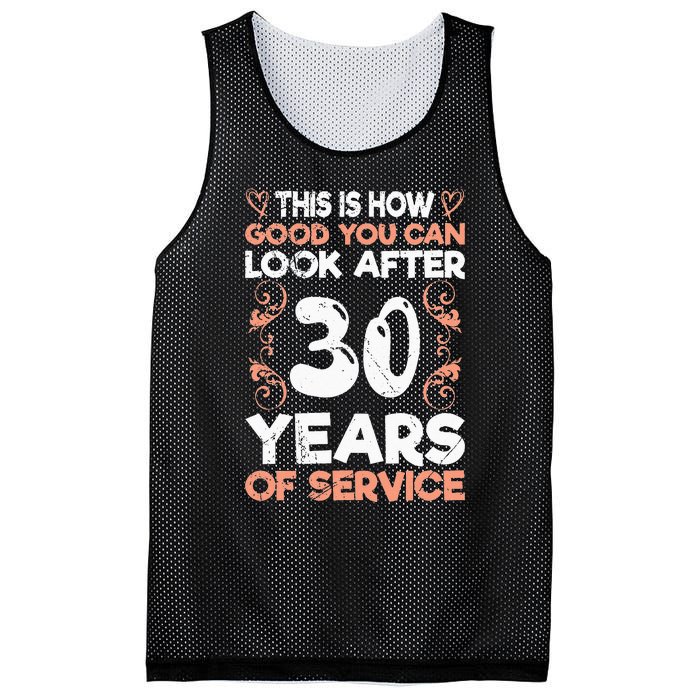 Work anniversary 30 years Company anniversary 30 Mesh Reversible Basketball Jersey Tank