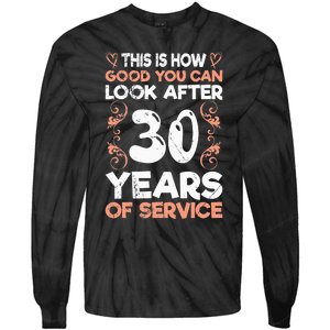 Work anniversary 30 years Company anniversary 30 Tie-Dye Long Sleeve Shirt