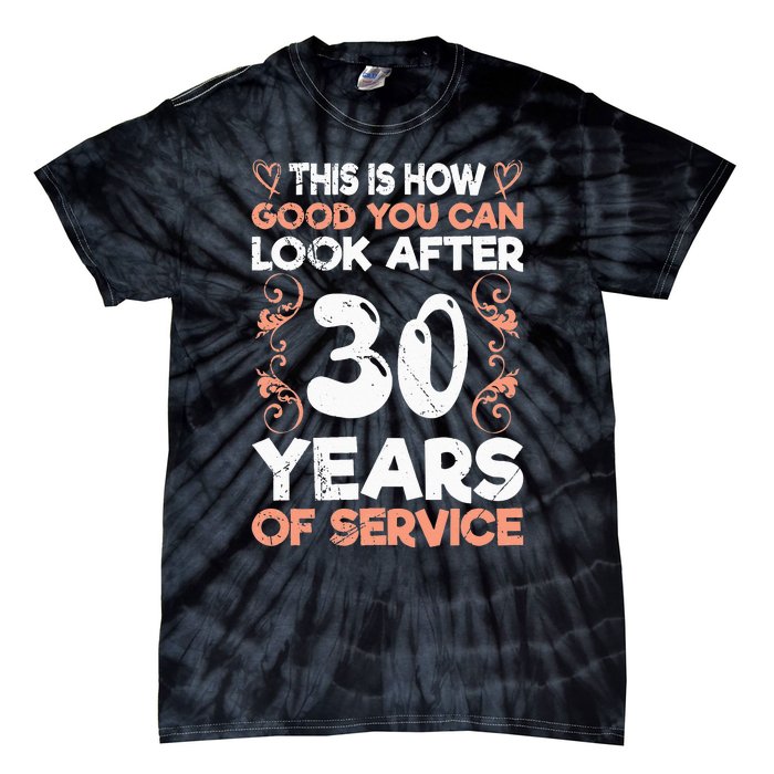 Work anniversary 30 years Company anniversary 30 Tie-Dye T-Shirt