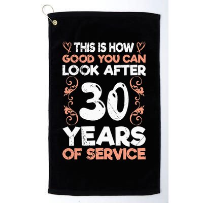 Work anniversary 30 years Company anniversary 30 Golf Towel
