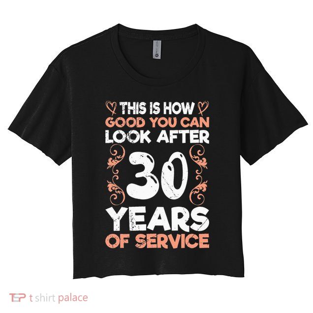 Work anniversary 30 years Company anniversary 30 Crop Top