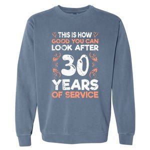 Work anniversary 30 years Company anniversary 30 Garment-Dyed Sweatshirt