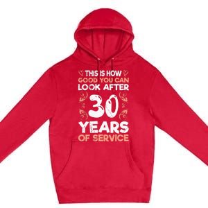 Work anniversary 30 years Company anniversary 30 Premium Pullover Hoodie