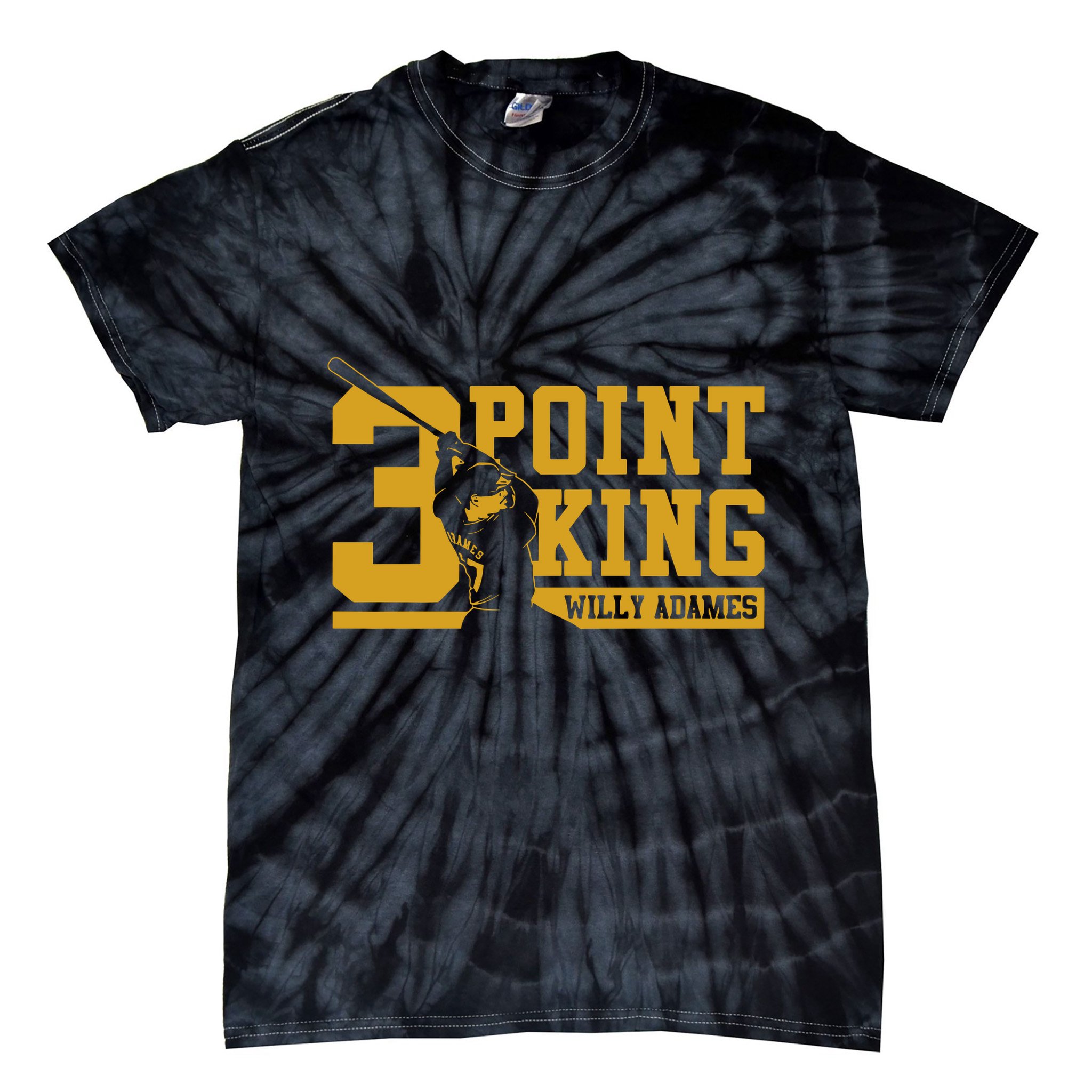 Willy Adames 3 Point King Tie-Dye T-Shirt