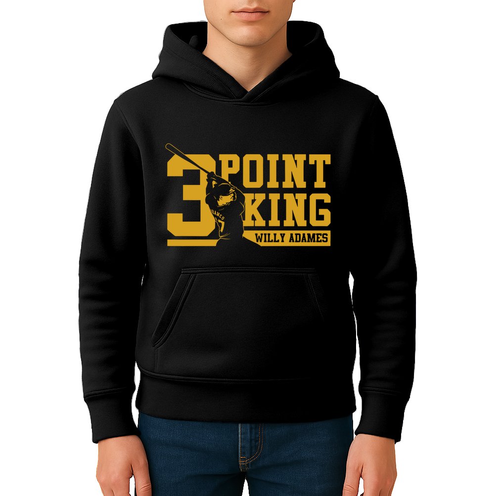 Willy Adames 3 Point King Kids Hoodie