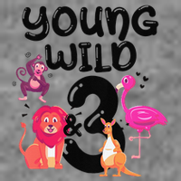 Wild And 3 3rd Birthday Safari Zoo Animal Jungle Cute 7-Panel Snapback Hat