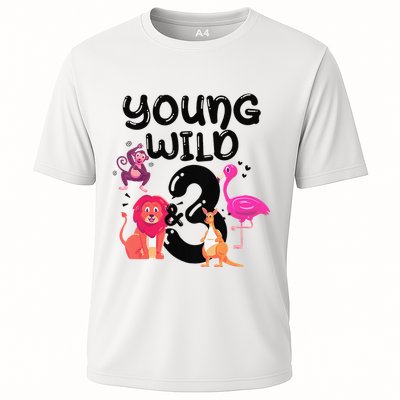 Wild And 3 3rd Birthday Safari Zoo Animal Jungle Cute Performance Shirt