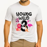 Wild And 3 3rd Birthday Safari Zoo Animal Jungle Cute Cooling Performance Crew T-Shirt