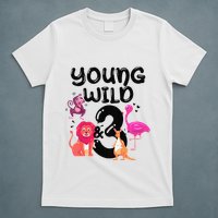 Wild And 3 3rd Birthday Safari Zoo Animal Jungle Cute T-Shirt