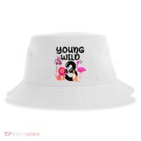 Wild And 3 3rd Birthday Safari Zoo Animal Jungle Cute Sustainable Bucket Hat