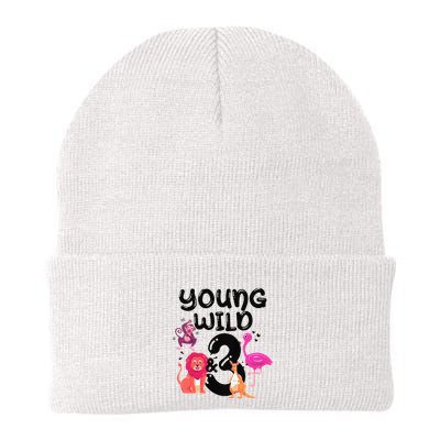 Wild And 3 3rd Birthday Safari Zoo Animal Jungle Cute Beanie