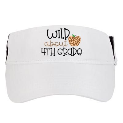 Wild About 4th Grade Leopard School Grade Teacher Gift Adult Drive Performance Visor