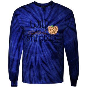 Wild About 5th Grade Leopard School Grade Teacher Gift Tie-Dye Long Sleeve Shirt