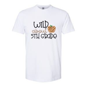 Wild About 5th Grade Leopard School Grade Teacher Gift Softstyle CVC T-Shirt