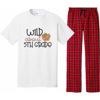 Wild About 5th Grade Leopard School Grade Teacher Gift Pajama Set