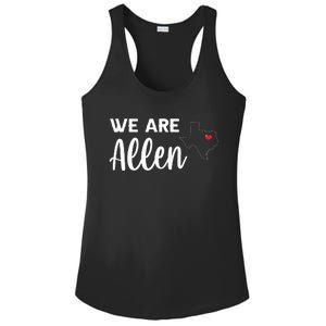 We Are Allen Ladies PosiCharge Competitor Racerback Tank