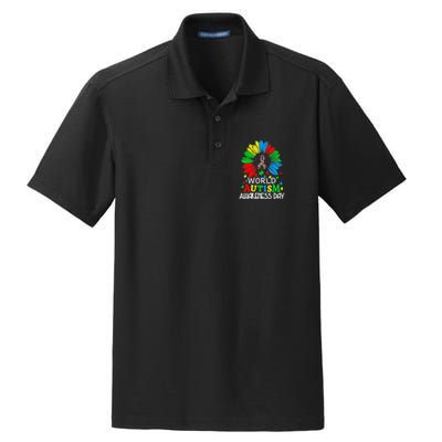 World Autism Awareness Day Gifts Dry Zone Grid Polo
