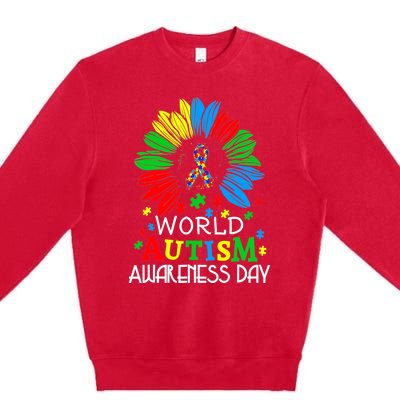 World Autism Awareness Day Gifts Premium Crewneck Sweatshirt