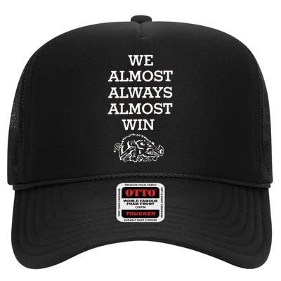 We Almost Always Almost Win Arkansas High Crown Mesh Back Trucker Hat