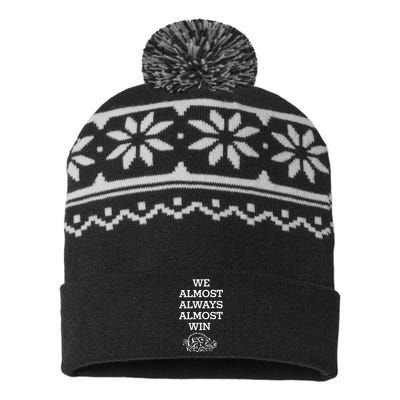 We Almost Always Almost Win Arkansas USA-Made Snowflake Beanie