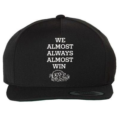 We Almost Always Almost Win Arkansas Wool Snapback Cap