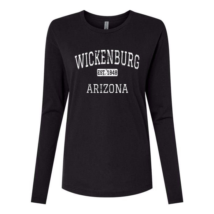 Wickenburg Arizona Az Vintage Womens Cotton Relaxed Long Sleeve T-Shirt