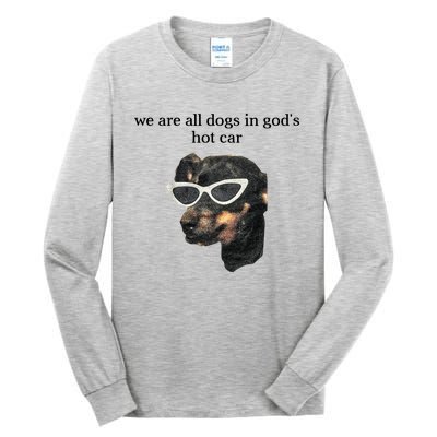 We Are All Dogs In God’S Hot Car Tall Long Sleeve T-Shirt