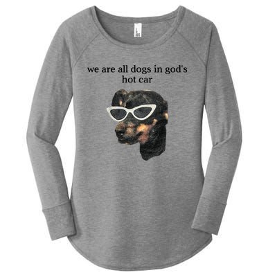 We Are All Dogs In God’S Hot Car Women's Perfect Tri Tunic Long Sleeve Shirt